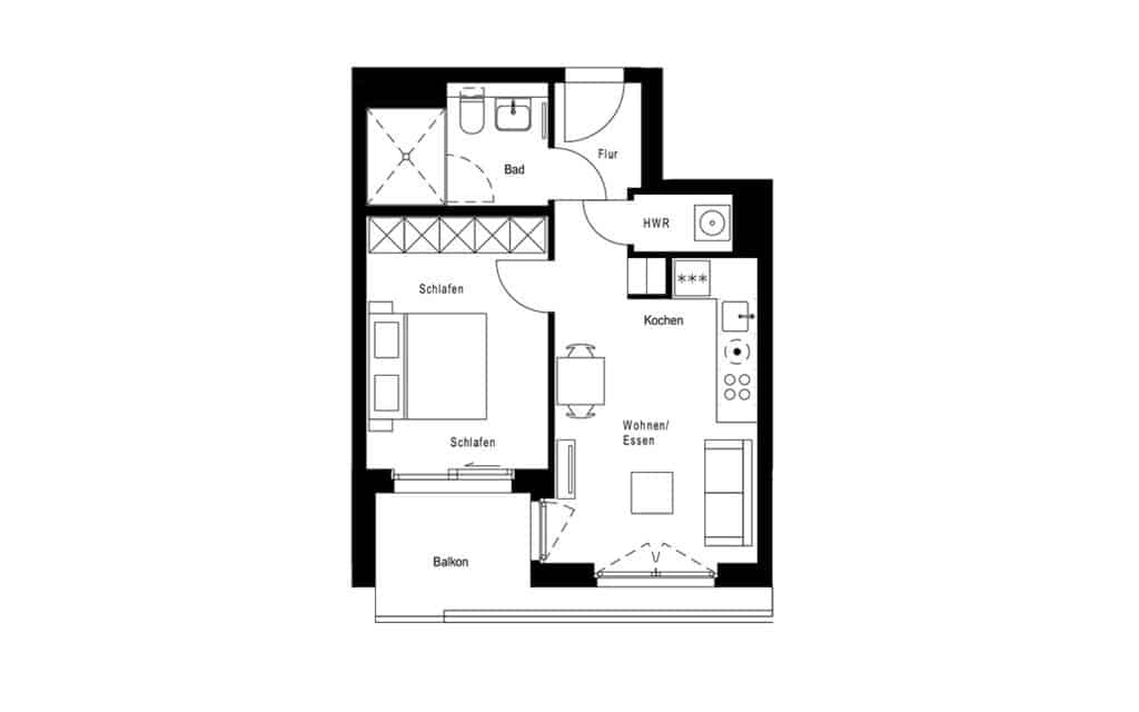 2 zimmer we 72